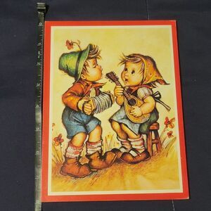 VINTAGE 1970s EVANS HUMMEL LITHOGRAPH MOUNTED ON CHIPBOARD